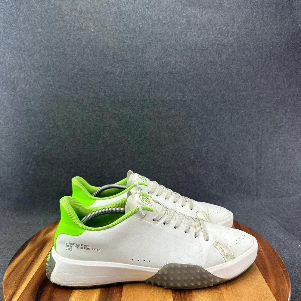 G/FORE G.112 Mens Golf Shoes White Neon Green GMF000084 Size 12